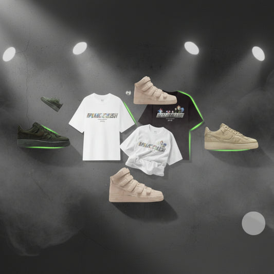 Billie Eilish "Ultimate Collection" Bundle — 3 Nike AF1 SP + Uniqlo x Murakami Tee (Black & White)